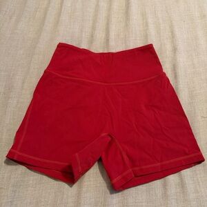 Alphalete red shorts